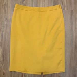 The Limited Mustard Yellow Pencil Skirt